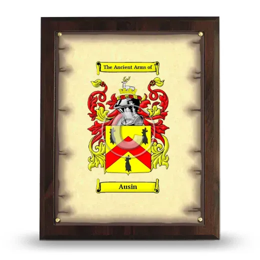 Ausin Coat of Arms Plaque