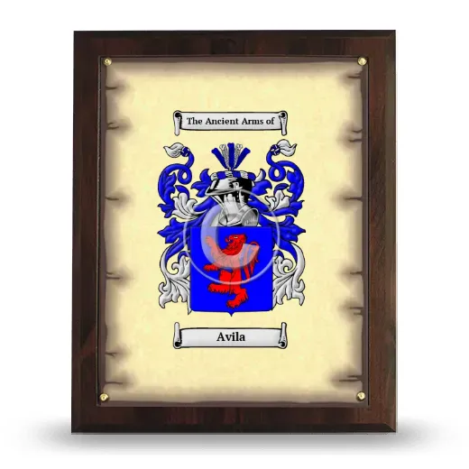 Avila Coat of Arms Plaque