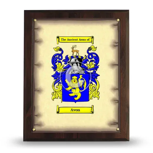 Avon Coat of Arms Plaque