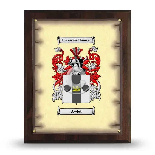 Awlet Coat of Arms Plaque