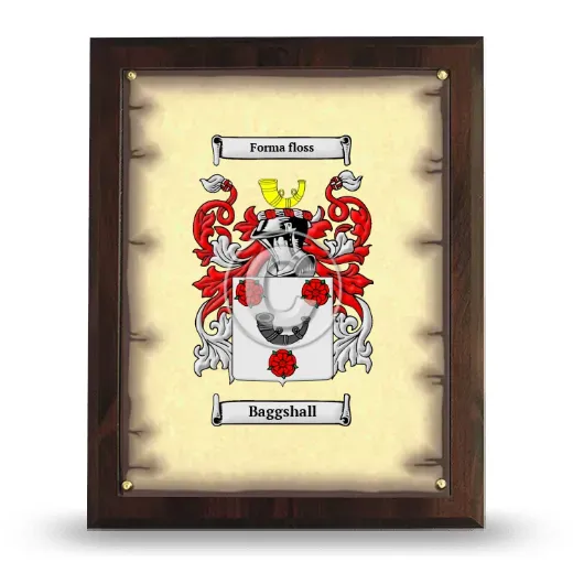 Baggshall Coat of Arms Plaque