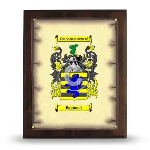 Bagnood Coat of Arms Plaque