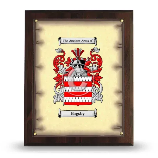 Bagsby Coat of Arms Plaque