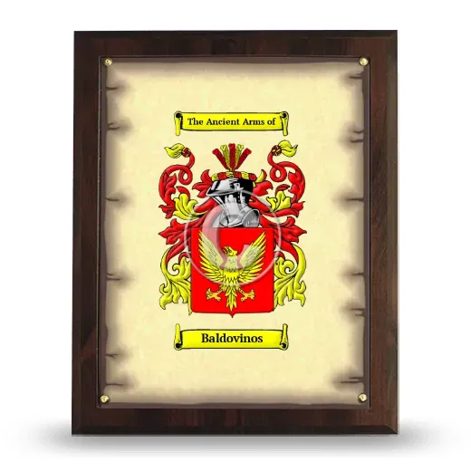Baldovinos Coat of Arms Plaque