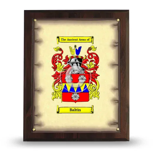Baltin Coat of Arms Plaque