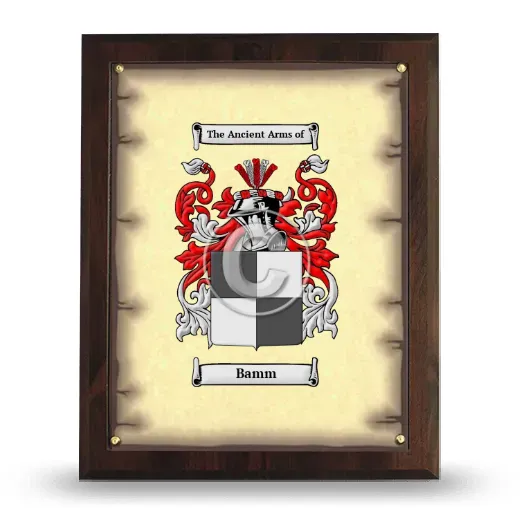 Bamm Coat of Arms Plaque
