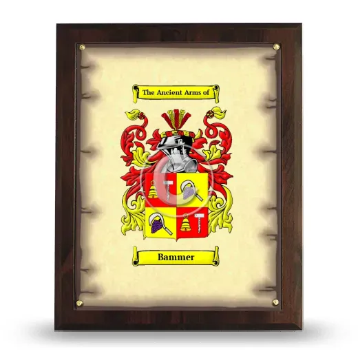 Bammer Coat of Arms Plaque