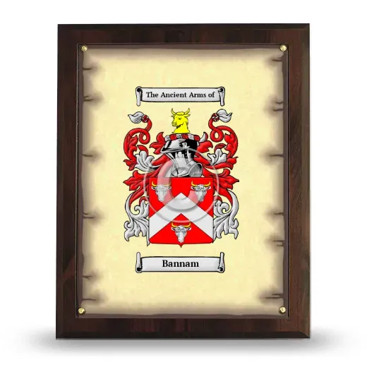 Bannam Coat of Arms Plaque