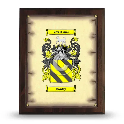 Bantly Coat of Arms Plaque
