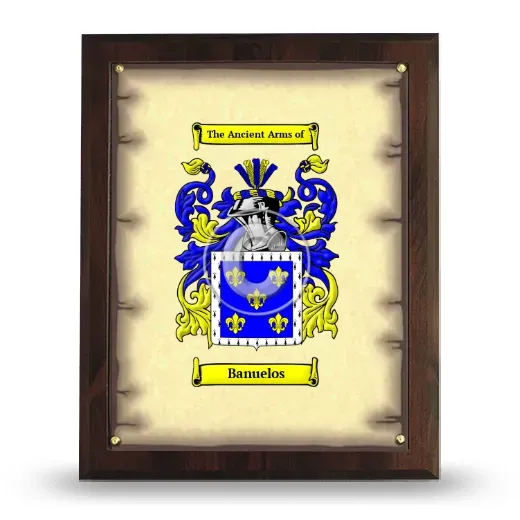 Banuelos Coat of Arms Plaque