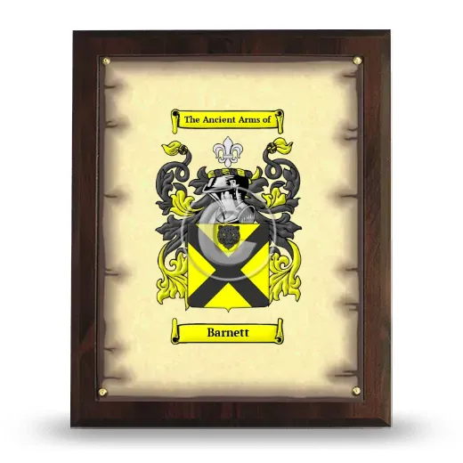 Barnett Coat of Arms Plaque
