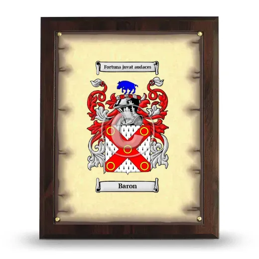 Baron Coat of Arms Plaque