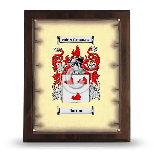 Barton Coat of Arms Plaque