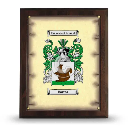 Bartos Coat of Arms Plaque