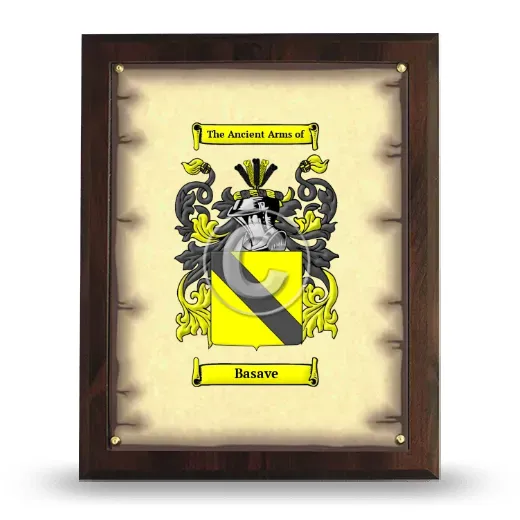 Basave Coat of Arms Plaque