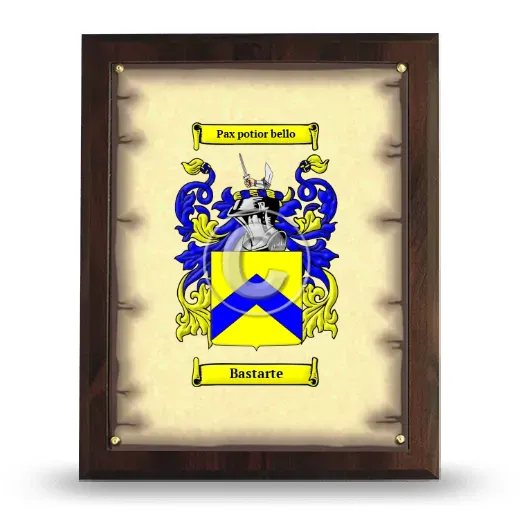 Bastarte Coat of Arms Plaque