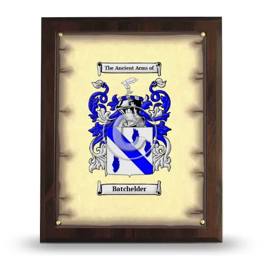 Batchelder Coat of Arms Plaque