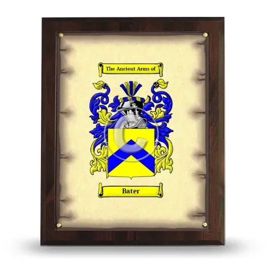 Bater Coat of Arms Plaque