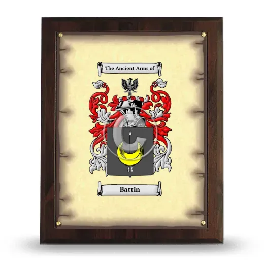 Battin Coat of Arms Plaque