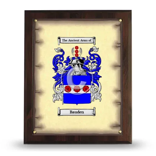 Bauden Coat of Arms Plaque
