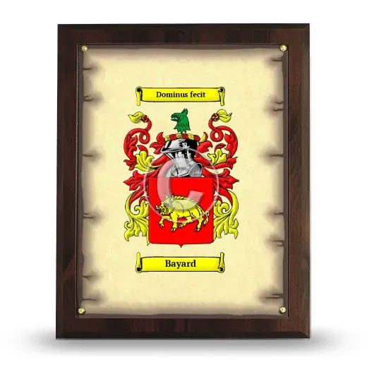 Bayard Coat of Arms Plaque