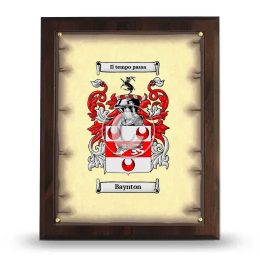 Baynton Coat of Arms Plaque