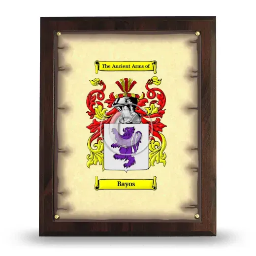 Bayos Coat of Arms Plaque