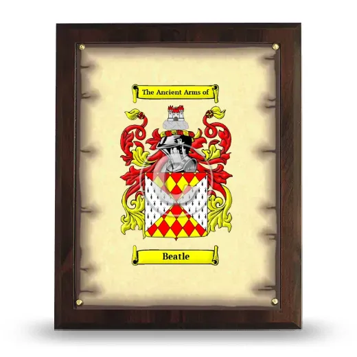 Beatle Coat of Arms Plaque