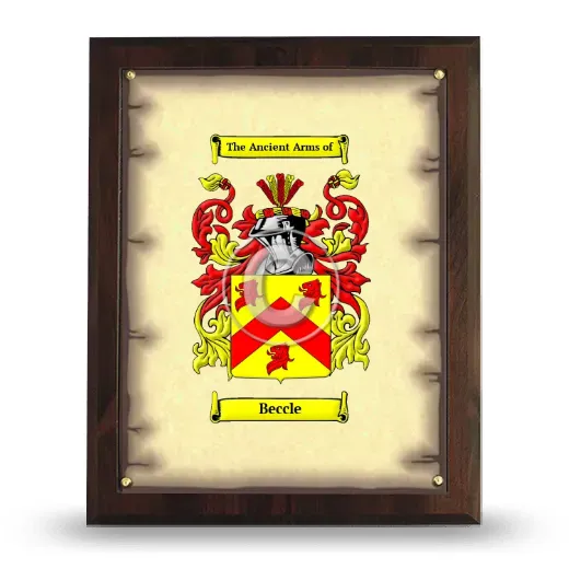 Beccle Coat of Arms Plaque