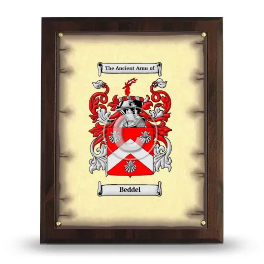 Beddel Coat of Arms Plaque