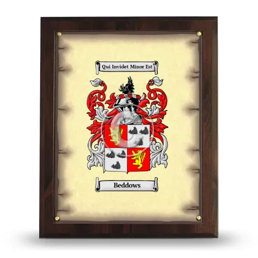Beddows Coat of Arms Plaque