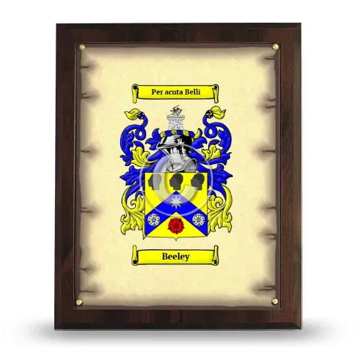 Beeley Coat of Arms Plaque