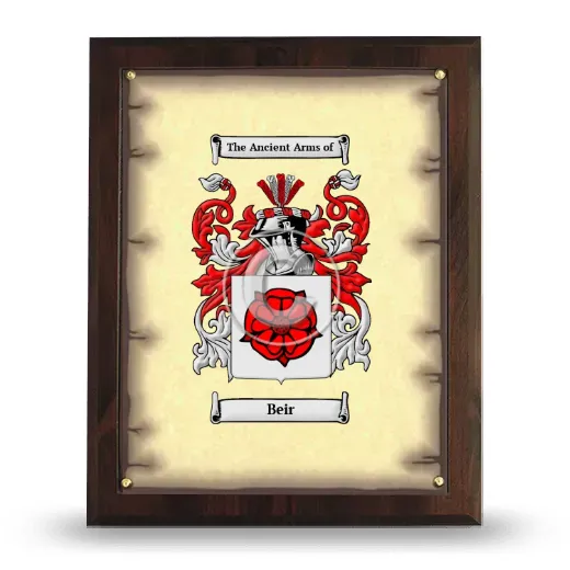 Beir Coat of Arms Plaque