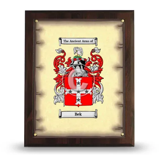 Bek Coat of Arms Plaque