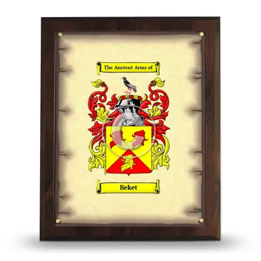 Beket Coat of Arms Plaque