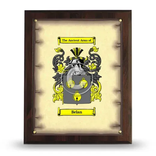 Belan Coat of Arms Plaque