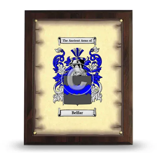 Belfar Coat of Arms Plaque