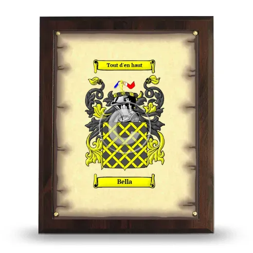 Bella Coat of Arms Plaque