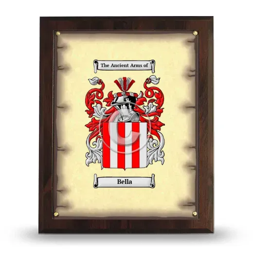 Bella Coat of Arms Plaque
