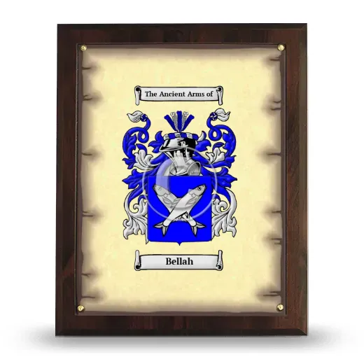 Bellah Coat of Arms Plaque