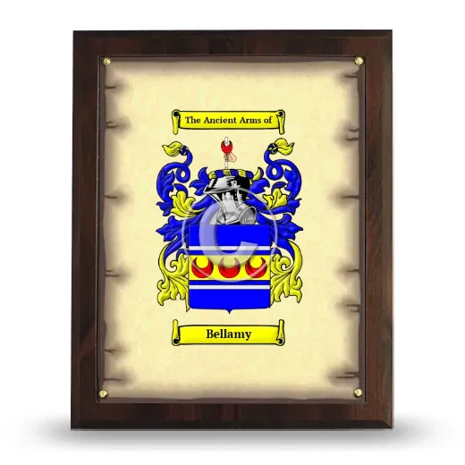 Bellamy Coat of Arms Plaque