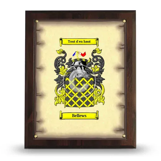 Bellews Coat of Arms Plaque