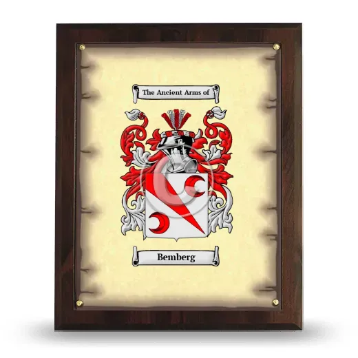 Bemberg Coat of Arms Plaque