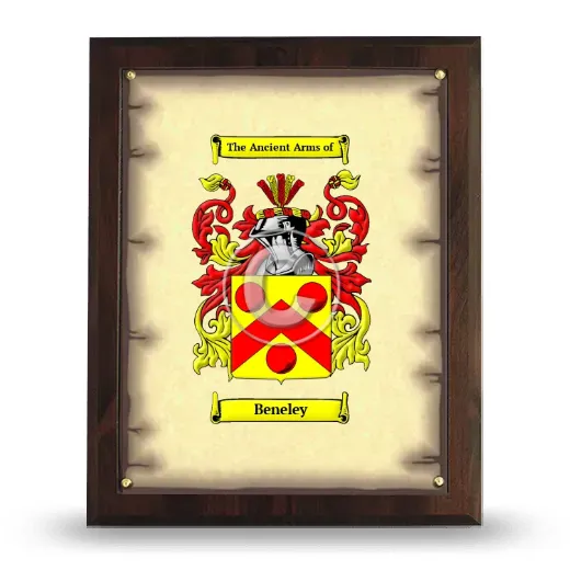 Beneley Coat of Arms Plaque