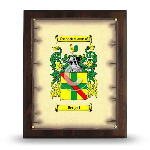 Bengal Coat of Arms Plaque