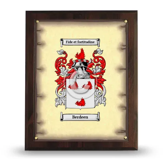 Berdeen Coat of Arms Plaque