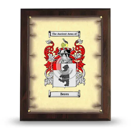 Beres Coat of Arms Plaque