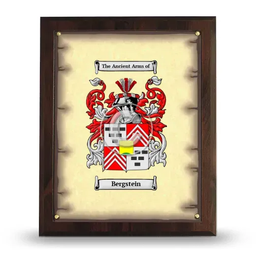 Bergstein Coat of Arms Plaque