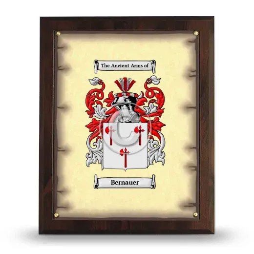 Bernauer Coat of Arms Plaque