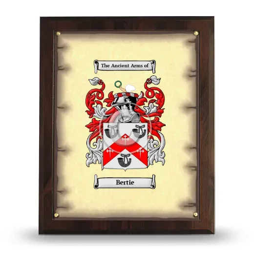 Bertie Coat of Arms Plaque